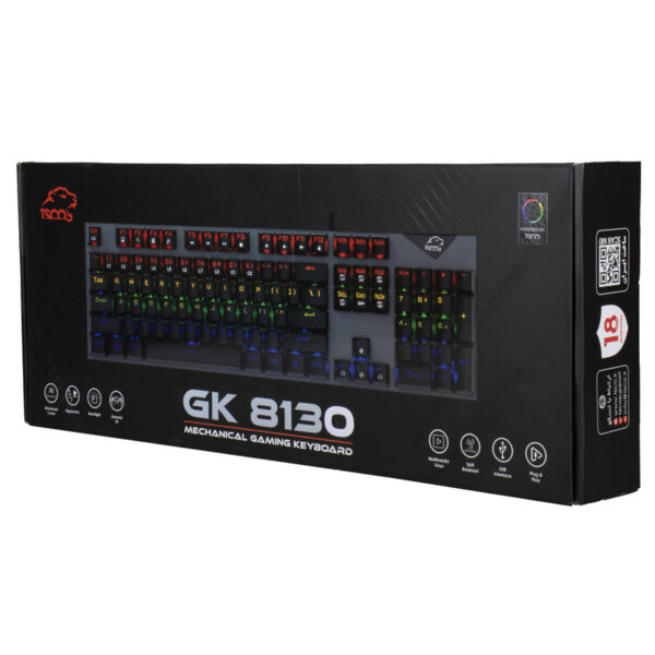 کیبورد مخصوص بازی تسکو مدل GK 8130 RGB