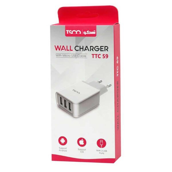 شارژر دیواری تسکو مدل TTC 59