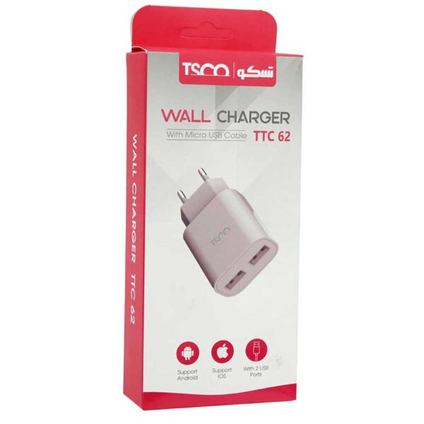 شارژر دیواری تسکو مدل TTC 62
