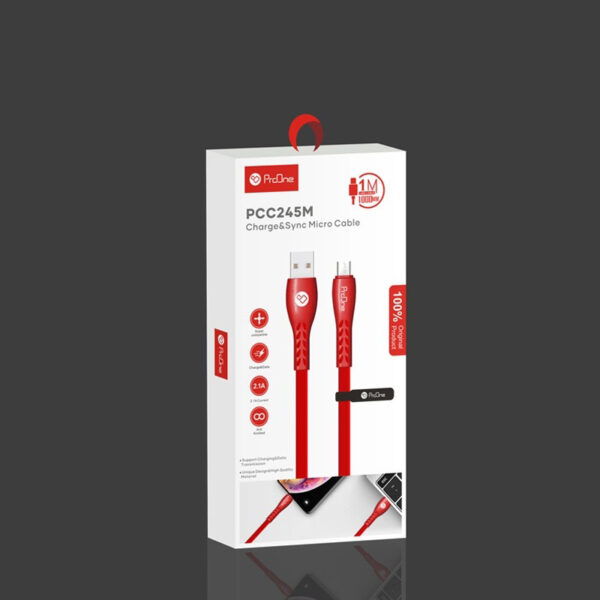 کابل تبدیل USB به microUSB پرووان مدل PCC245