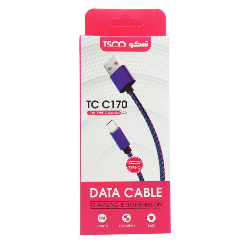 کابل تبدیل USB به USB-C تسکو مدل TC C170 طول 1 متر